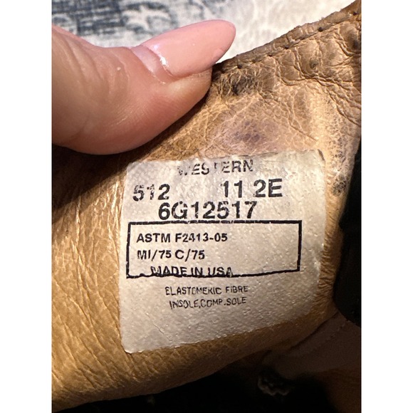 AZTEC Western‎ Ankle Boots Black Leather Pull On Round Toe Made in USA - Picture 4 of 9